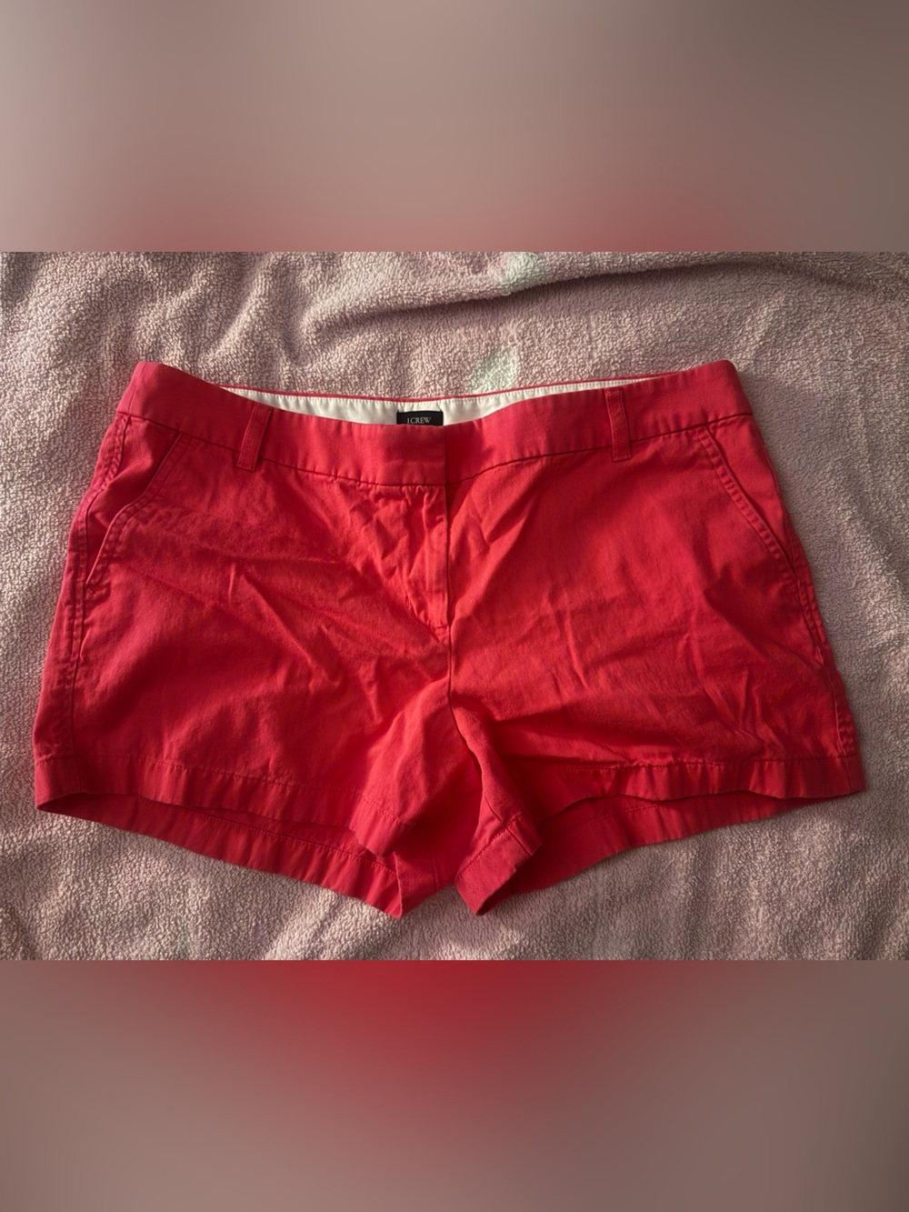 J.Crew Women’s Pink Chino Shorts Size 14 Classic Casual Summer Shorts